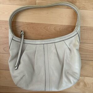 Vintage COACH ERGO HOBO y2k CREAM WHITE Leather IVORY SHOULDER BAG Project Bag